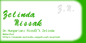 zelinda missak business card